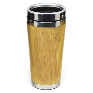 Importclick - Mug Termo Bambú Acero Inoxidable 420 Ml