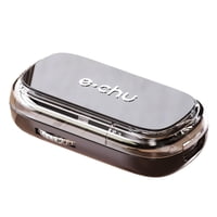 Magideal - Dispensador De Pastillas Para Tabletas, Fácil De Transportar, Práctico Y Multifuncional. Medio Cuarto Negro