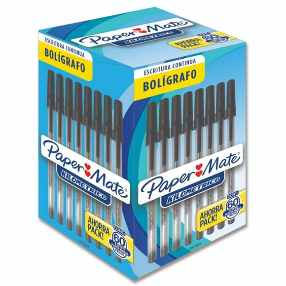 Bolígrafo Paper Mate Kilométrico Negro 60 Unidades – Precisión y Durabilidad