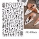 thumbnail image 1 of Evil Eye Snake Heart Nail Art Stickers, 3D Self Adhesive Flame Cute Animal Nail Art Decals Nail Decoration Accessories For Nail Art DIY, 1 of 3
