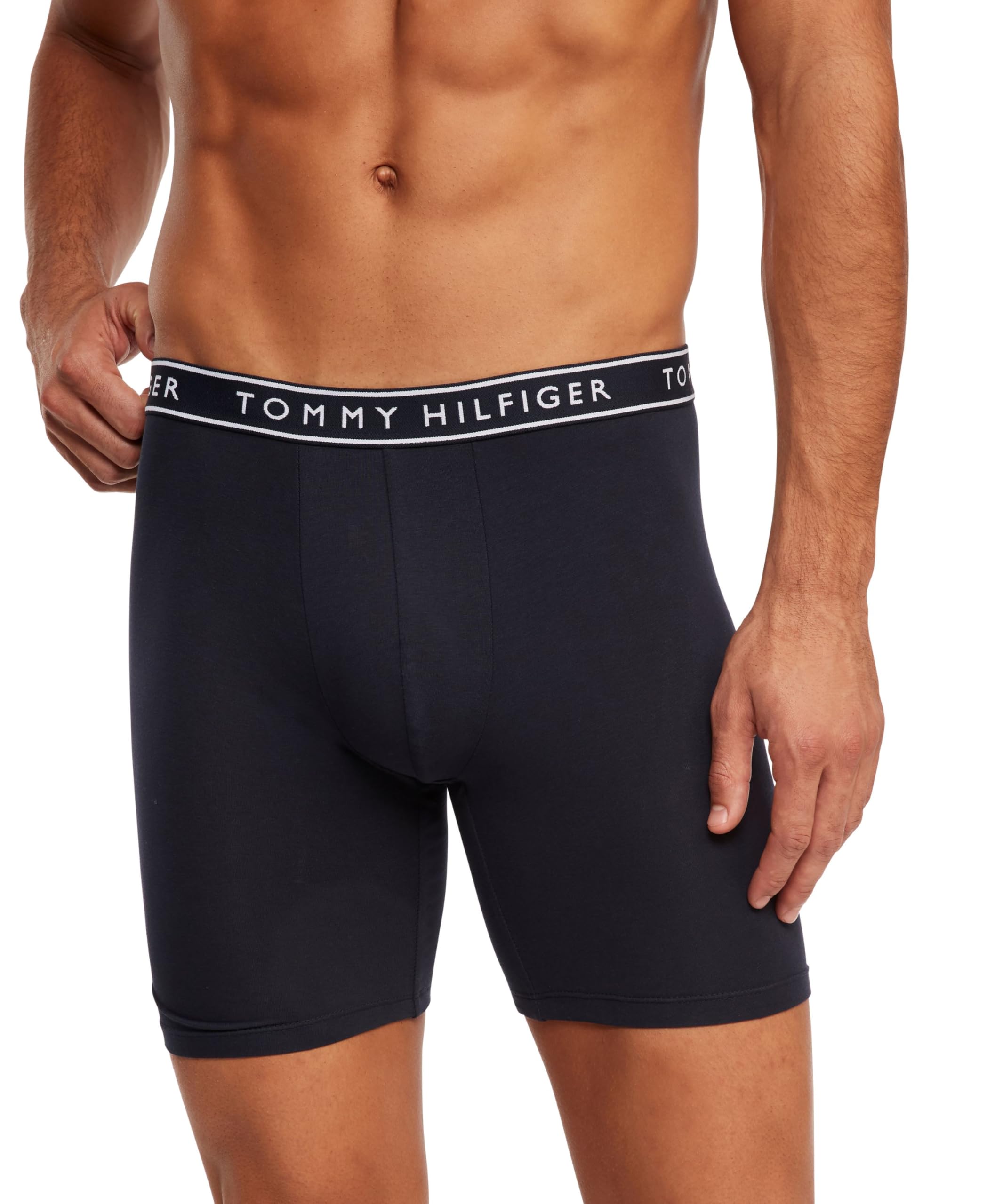 Calzoncillos Tipo Bóxer Tommy Hilfiger De Algodón Elástico Para Hombre, Paquete De 4