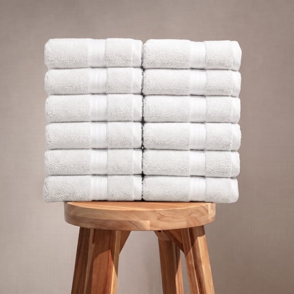 Toallas de mano Fabdreams 41 x 76 cm 12 unidades 700 GSM orgánicas