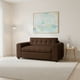 thumbnail image 1 of Sofa Dos Cuerpos Brazo Redondo Lino Chocolate, 1 of 3