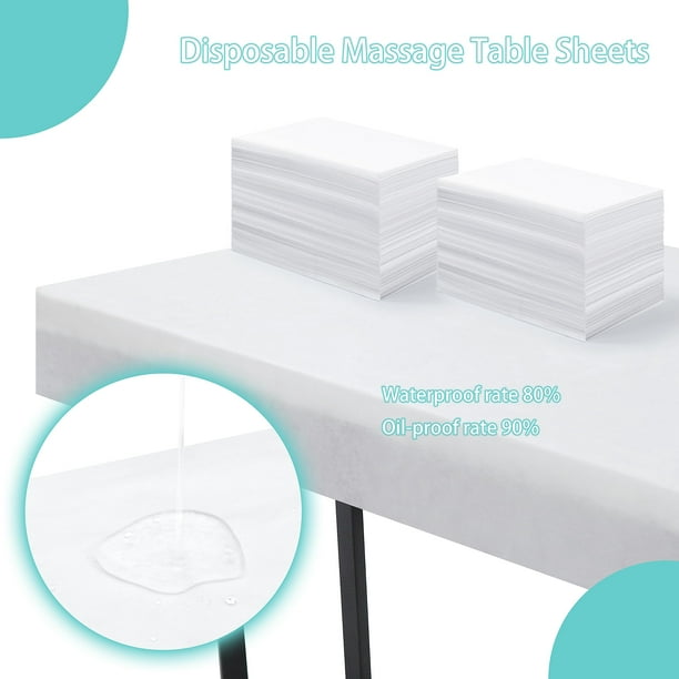 Disposable bed sheet massage bed cover 31.5 "X 75" bed sheet, suitable for spa, massage, beauty salon, nail mat, tattoo, hotel