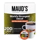thumbnail image 1 of Cápsulas de café Maud's World's Strongest Descafinado Tostado Oscuro 200 unidades, 1 of 5