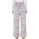 thumbnail image 3 of INSPIRE CHIC Pantalones de pijama peludos para mujer, pantalones de salón de felpa suave con patrón de estrellas y cintura elástica, talla extra grande, rosa gris, 3 of 6