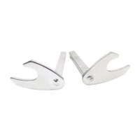 Ioensy - 2 Ganchos Para Soporte De Motocicleta De Metal Resistente, Ganchos En Forma De U Para Accesorios De Motocicleta