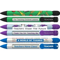 Greeting Pen - Juego De Bolígrafos De Felicitación Teacher Appreciation Trio, 6 Bolígrafos 36076