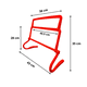 thumbnail image 2 of Pack X5 Vallas De Salto Con Altura Ajustable Para Entrenamiento Deportivo, 2 of 3