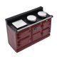 thumbnail image 3 of 1/12 Casa De Mu?ecas Muebles En Miniatura Estufa De Gas Modelo Decoración Cocina Juguete Vino Rojo, 3 of 5