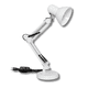 thumbnail image 1 of Lámpara De Escritorio Blanco Metal Brazo Ajustable Soporte Dual, 1 of 6