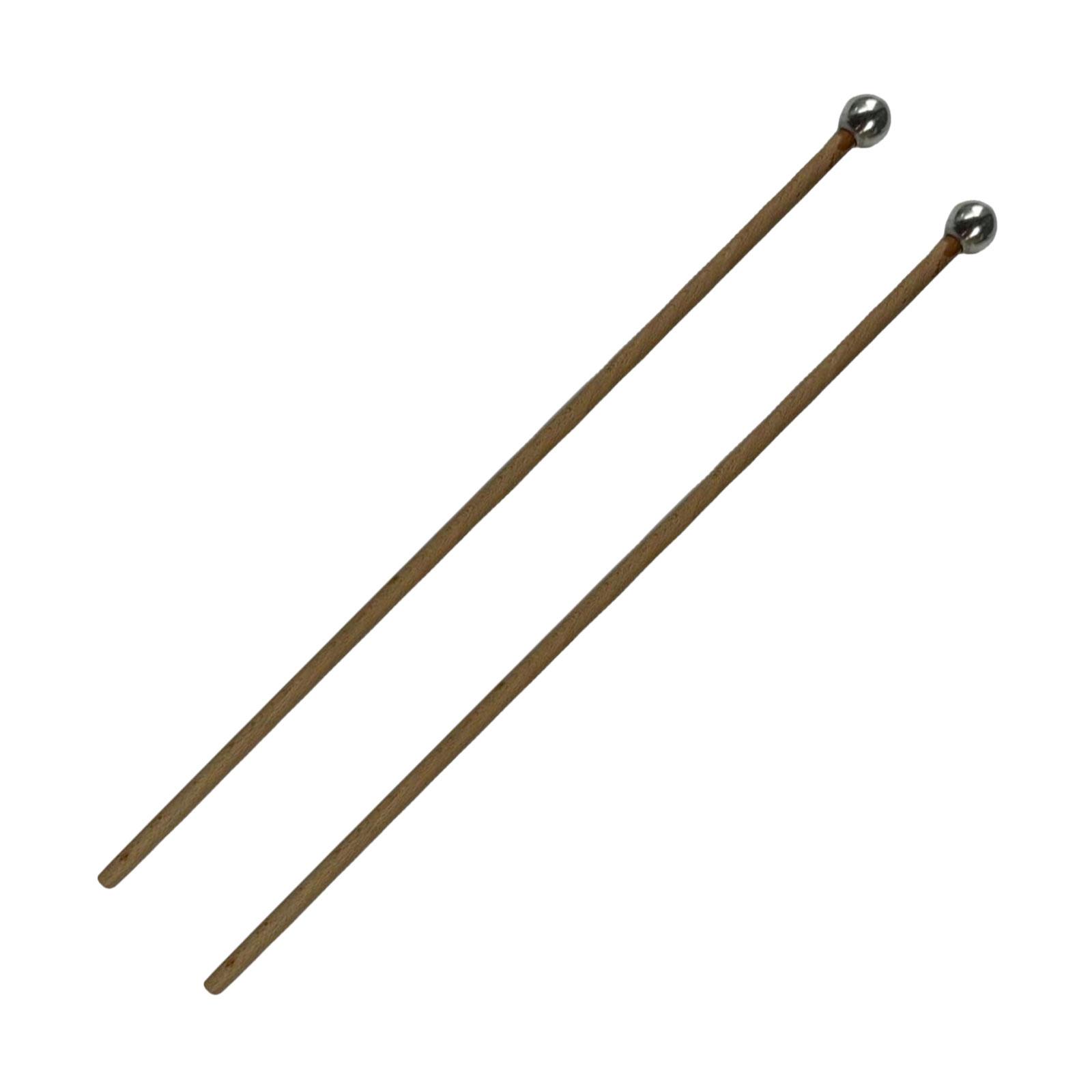 Bothyi - 2 Piezas Glockenspiel Mazo Vibráfono Mazos Para Xilófono Woodblock Yoga Cabeza Larga Y Redonda