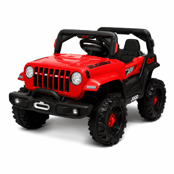 Auto Eléctrico A Bateria Camioneta 12v Niños Control Usb Rojo