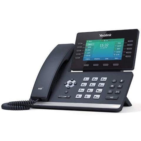 Teléfono Ip Yealink T54W, 16 Cuentas Voip, Pantalla A Color De 4,3""