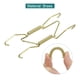 thumbnail image 4 of Uxcell 10Pcs Colgador de Platos, 4 pulgadas Colgadores de Platos Invisibles de Pared de Latón, Oro, 4 of 6