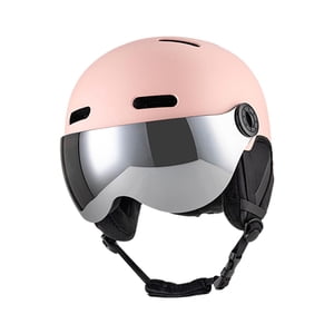 Ioensy - Casco De Snowboard Con Gafas De Esquí Tipo De Lente Casco De Nieve Ligero Para Exteriores S Rosa