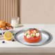 thumbnail image 5 of Platos De Cena De Acero Inoxidable Plato De Servicio Reutilizable Para Fiesta Postre Hotel Siliver 14cm, 5 of 6