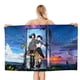 thumbnail image 1 of Suzume Toalla de playa de secado rápido con diseño temático, regalo para mujeres y niñas, ideal para cumpleaños, fans, amantes de la música, uso en la playa o al aire libre, 78 × 180 cm, 1 of 6