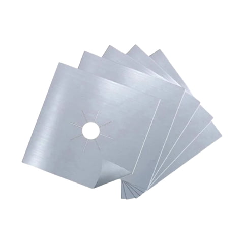 Disparo - Papel Aluminio 12 Laminas Protector Cocina Estufa Fogón Gas