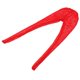 thumbnail image 4 of 1/6 Cuerpo Femenino Ahueca Hacia Fuera Los Pantalones Largos Pantalones Sexy Para Figuras Kumik Rojo, 4 of 5