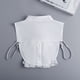 thumbnail image 2 of Mujeres Ruffle camisa cuello – desmontable cuello Ruffle Victorian Vintage blusa medio cuello, accesorios para las mujeres (blanco), 2 of 3