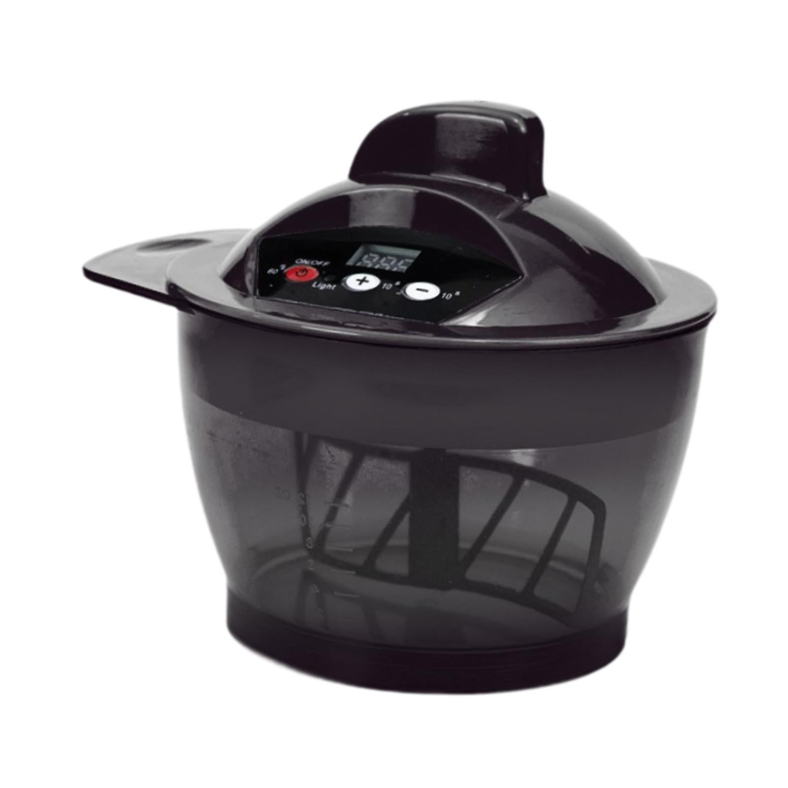 Magideal - Licuadora De Crema Para Teñir El Cabello De Barbería, Capacidad De 320 Ml, Enchufe Estadounidense De 110 V, Para Estilistas, Mezcladora Automática Lig Negro