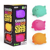Juguete Sensory Squeeze Toy Schylling Needoh Teenie Cool Cat, Paquete 1