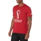 thumbnail image 1 of Camiseta adidas World Cup 2022 color borgoña con emblema, talla grande, 1 of 2