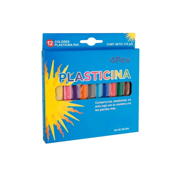 Plasticinas 12 Colores Pax