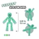 thumbnail image 3 of Set de juego Zing StikBot y Mega Monster verde menta y dorado, 3 of 6