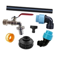 Magideal - Adaptador De Tanque Ibc, Conector De Riego Para Jardín, Jardinería Agrícola, Hogar, Manguera De Jardín Resistente, Grifo, Accesorios Para Tanque De