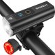 thumbnail image 1 of Luces de bicicleta DOVEYI de 1200 lúmenes recargables por USB en la parte delantera y trasera, 1 of 6