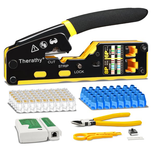 Engarzadora RJ45 Cat5e Cat6, terapia de transmisión a través de Ethernet