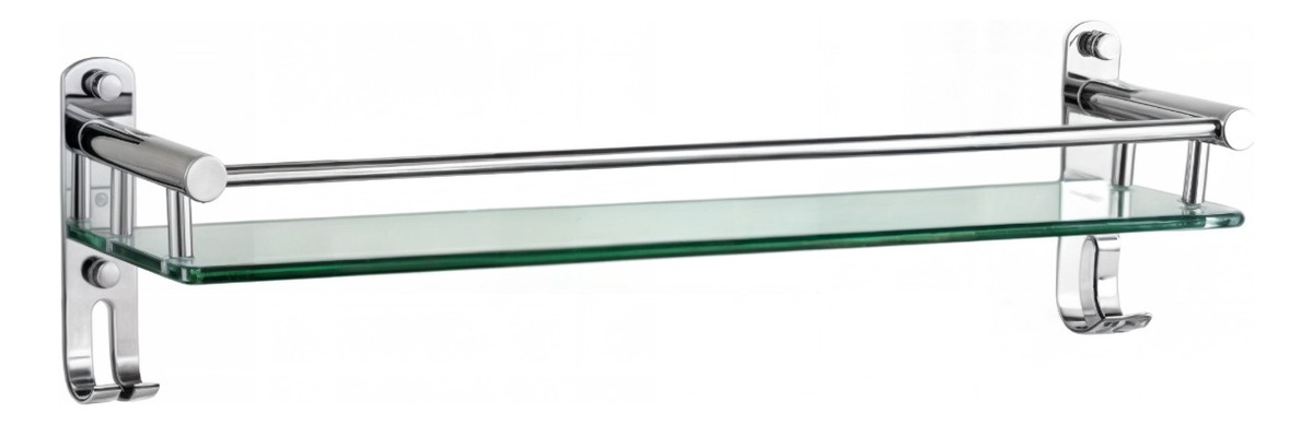 Genérico - Estante Organizador Baño Vidrio Acero Inoxidable 60Cm Jhn