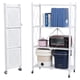 thumbnail image 1 of Estante Plegable Multiuso Metal 4 Niveles Ruedas Blanco, 1 of 3