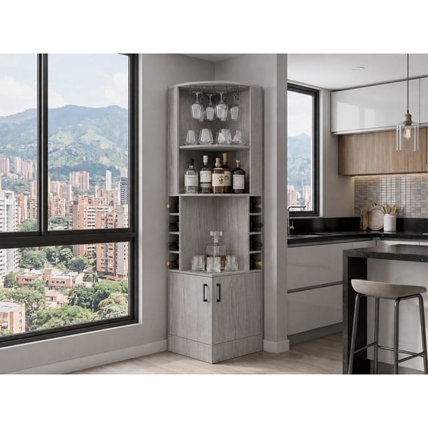 Bar Esquinero Kava Beijing Positano 180,6x46,9x46,9 Cm