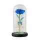thumbnail image 2 of Flor De Rosa Con Lámpara De Noche Con Cubierta De Vidrio Para Boda, Hogar, Dormitorio, Azul, 2 of 5