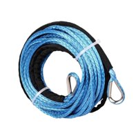 Magideal - Extensión De Cable De Cabrestante De 15 M X 6 Mm Con Funda Protectora. Accesorio Multifuncional Y Resistente Para Suv/Camionetas. Cable De Remolque De Azul