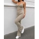 thumbnail image 3 of Set Deportivo Mujer Crop Top Escote V Y Calza Acampanada Foldover, 3 of 3