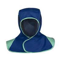 Ioensy - Capucha De Soldadura De Protección Completa Lavable Para Sombrero De Soldador Capucha Protección De La Piel Azul