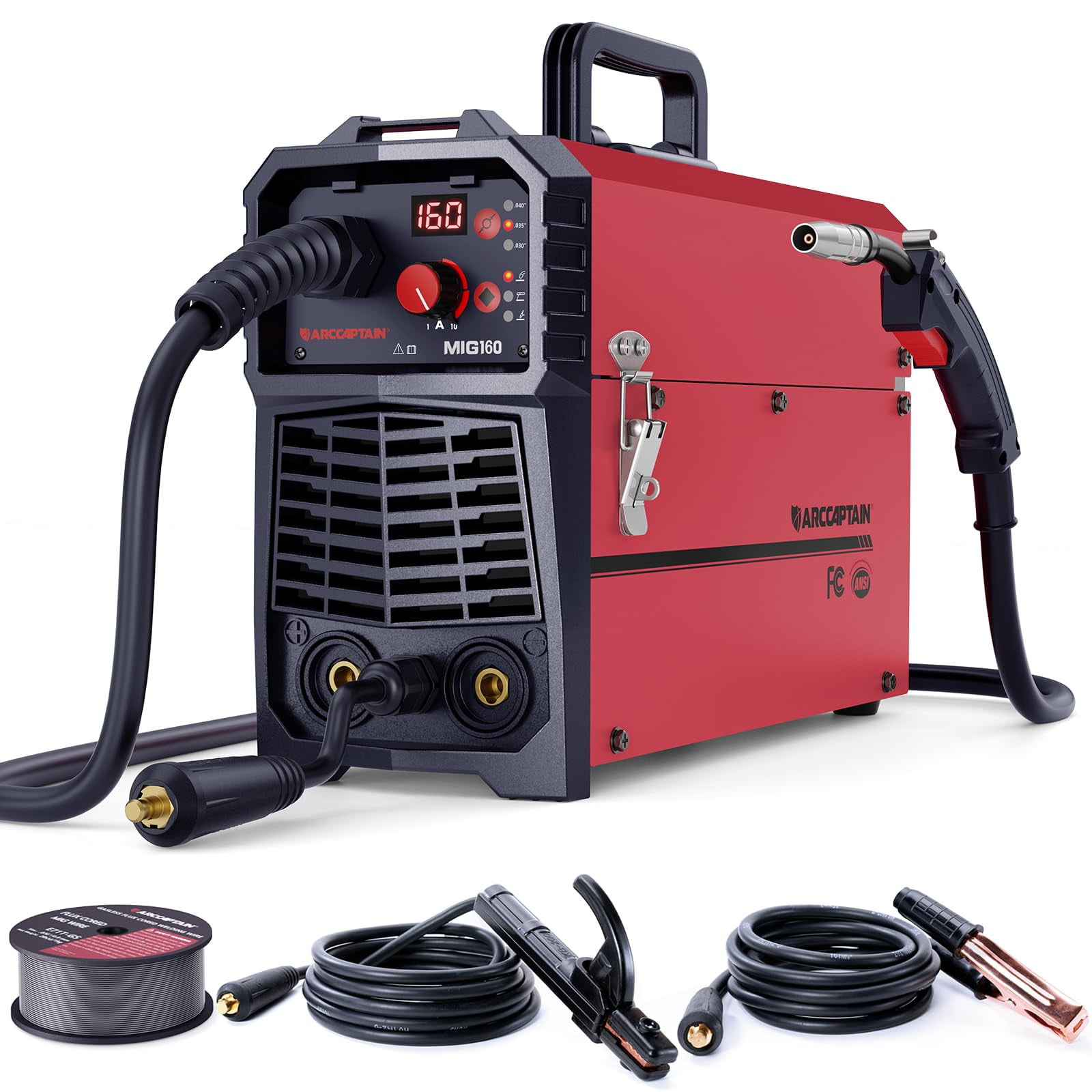 Soldadora Arccaptain 160a Mig 110v 220v 4 En 1 Gas/sin Gas