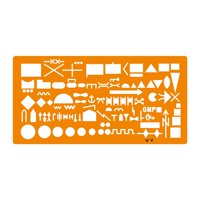 Magideal - Plantilla De Dibujo De Mapas Plantilla Para Profesionales Plantilla De Símbolos Multiusos