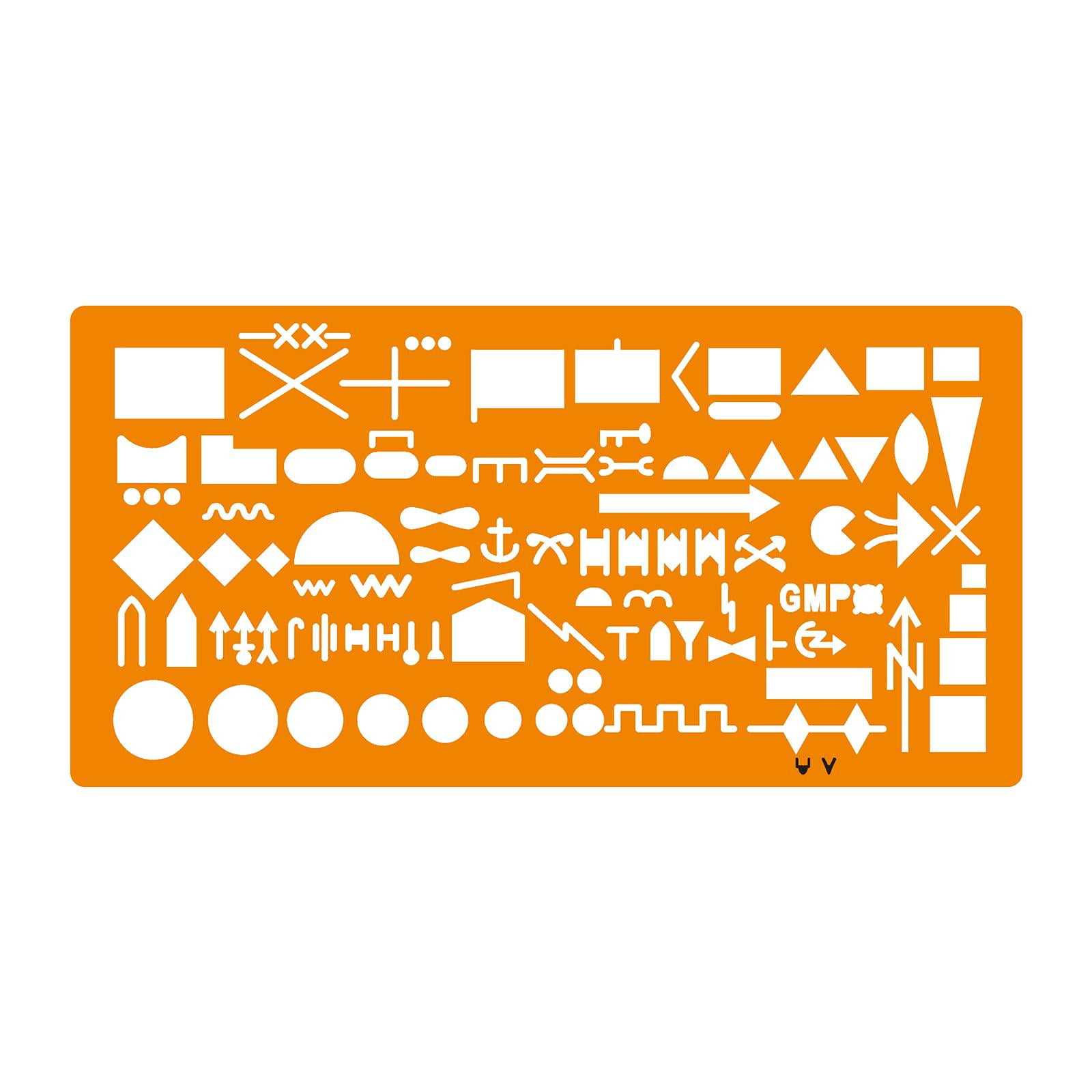 Magideal - Plantilla De Dibujo De Mapas Plantilla Para Profesionales Plantilla De Símbolos Multiusos
