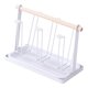 thumbnail image 1 of Elegante Portavasos De Hierro Portavasos 6 Ganchos Protectores Para Botellas Encimera Blanco, 1 of 3