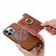 thumbnail image 2 of Funda Magnética Para Iphone 14 Pro Max Con Billetera Y Anillo Protector Resistente Marrón, 2 of 6