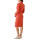 thumbnail image 3 of INSPIRE CHIC Conjuntos de Traje para Mujer Blazer de Manga Larga y Falda Lápiz 2 Piezas Conjuntos Naranja M, 3 of 6