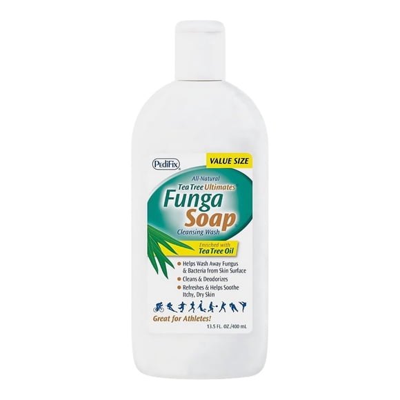 Jabón limpiador PediFix FungaSoap, 400 ml, ayuda a eliminar los hongos