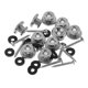 thumbnail image 2 of BOTONES DE CORREA DE GUITARRA CON TORNILLOS INOXIDABLES Y ARANDELAS DE GOMA Plata, 2 of 5