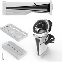 Soporte Aaronmei 2-En-1 Horizontal Y Vertical Para Consola Ps5 Slim Blanco