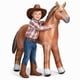 thumbnail image 1 of Caballo inflable marrón de 94 cm KiddieLoot, 1 of 7